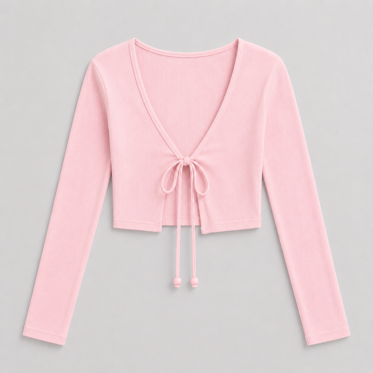 Blusa Canelado Lace Up Mila