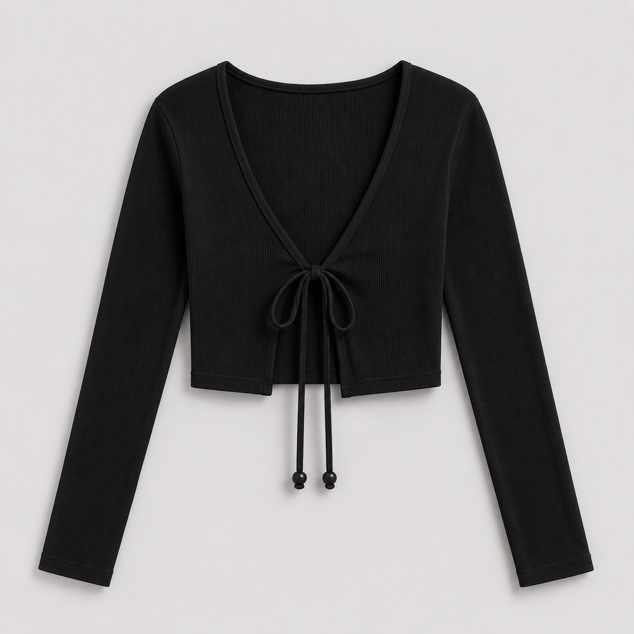 Blusa Canelado Lace Up Mila