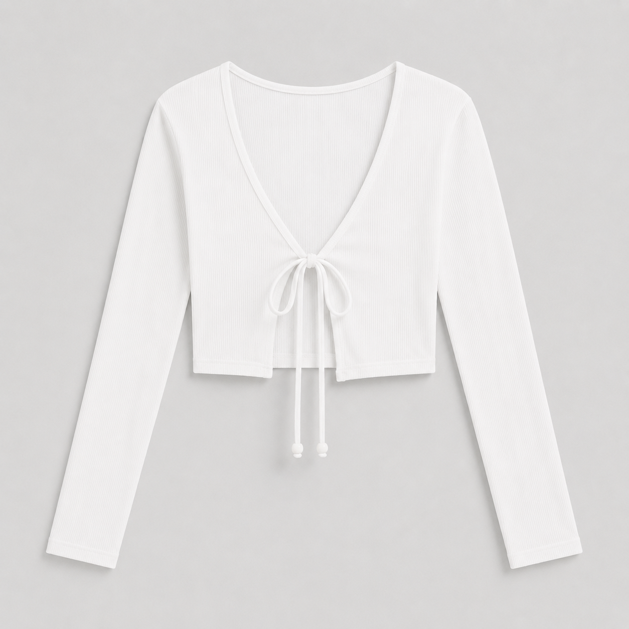 Blusa Canelado Lace Up Mila